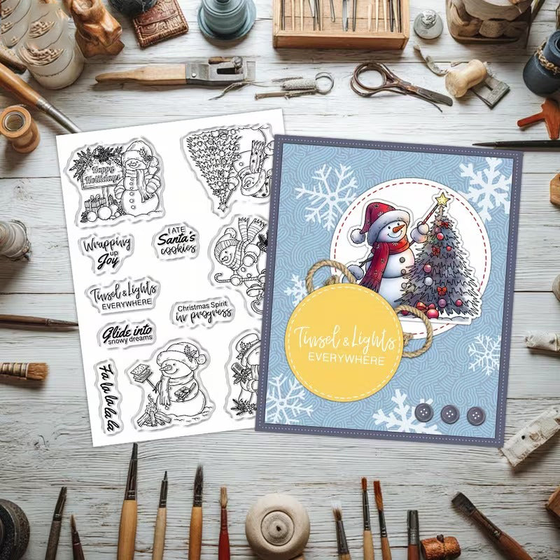 Winter Snowman Clear Stamps
