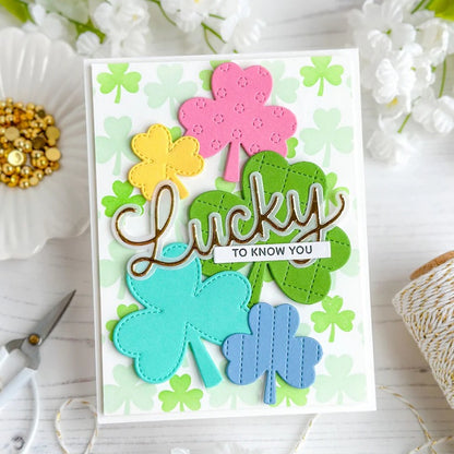 "Lucky" Words Metal Cutting Dies