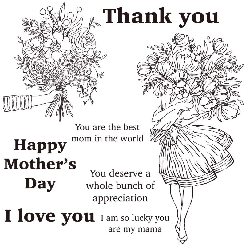 Happy Mother's Day Bouquet Dies & Stamps Set