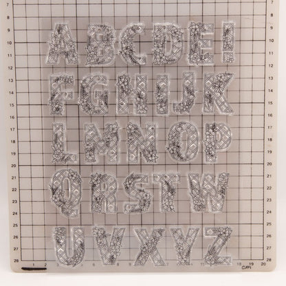 Squiggle Letters Clear Stamps