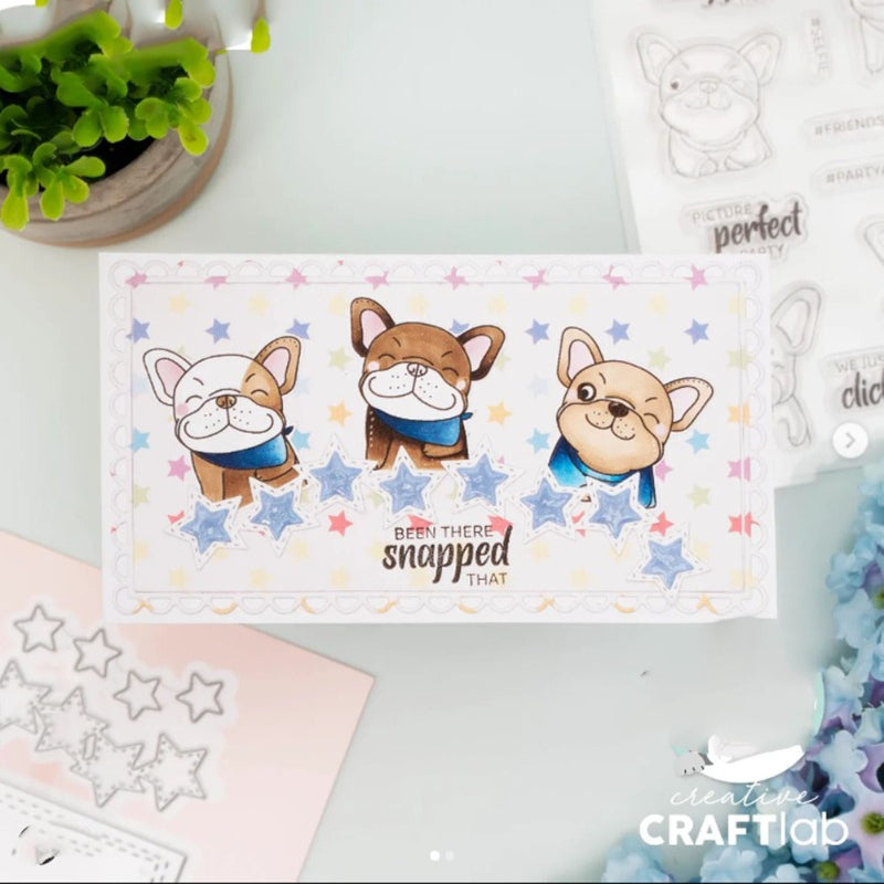 Cute Puppies Dies & Stamps Set