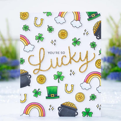 "Lucky" Words Metal Cutting Dies