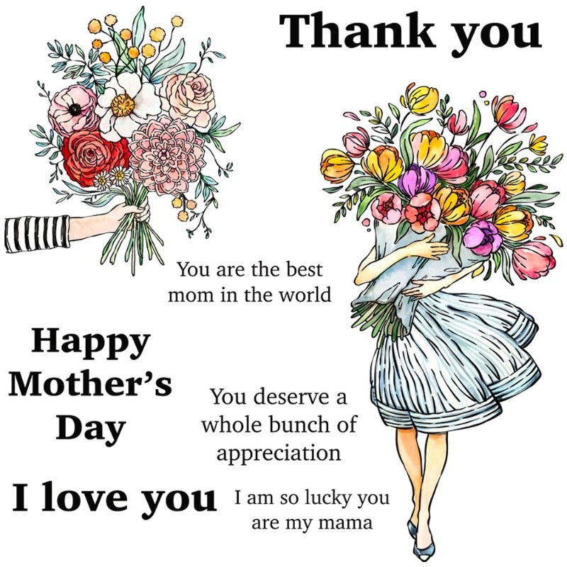 Happy Mother's Day Bouquet Dies & Stamps Set