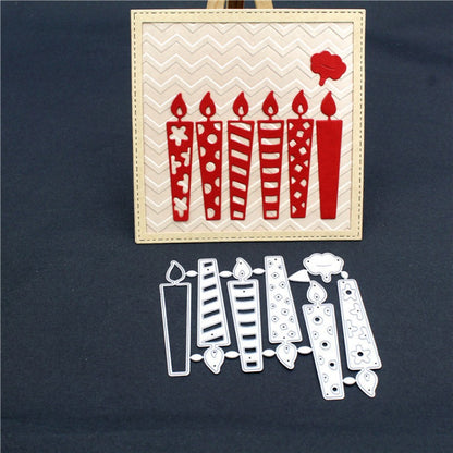 6Pcs Candles Metal Cutting Dies