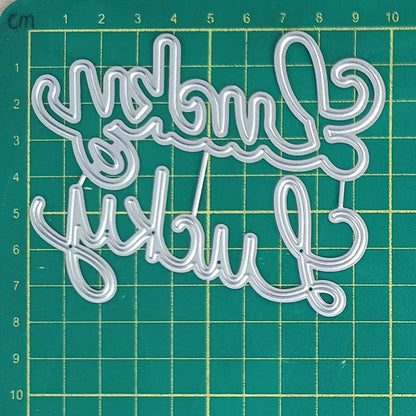 "Lucky" Words Metal Cutting Dies