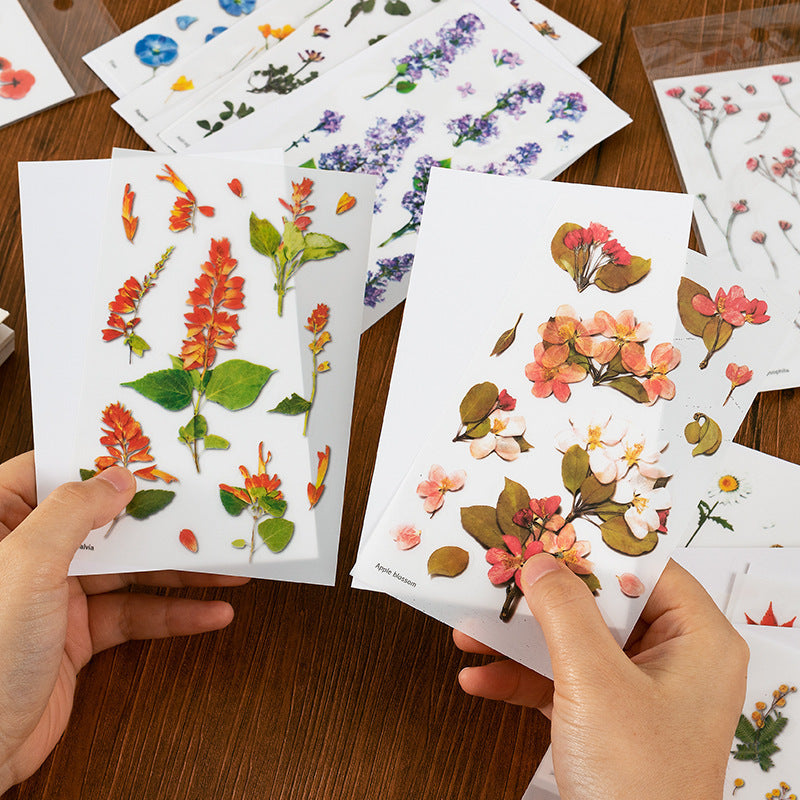 Creative Flower Transparent PVC Stickers