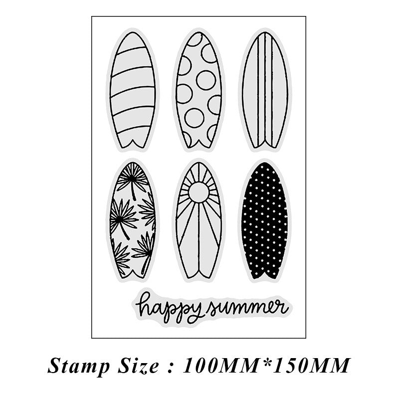 Summer Surfboard Dies & Stamps Set