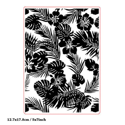 Monstera Leaf Plastic Embossing Folder