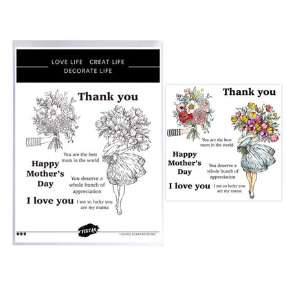 Happy Mother's Day Bouquet Dies & Stamps Set