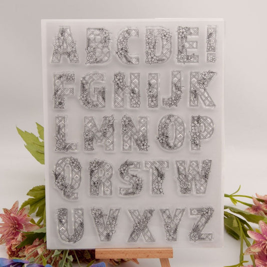 Squiggle Letters Clear Stamps