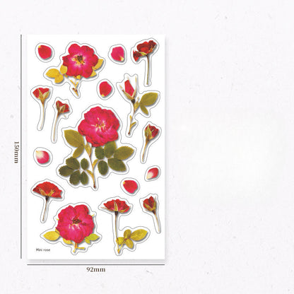 Creative Flower Transparent PVC Stickers