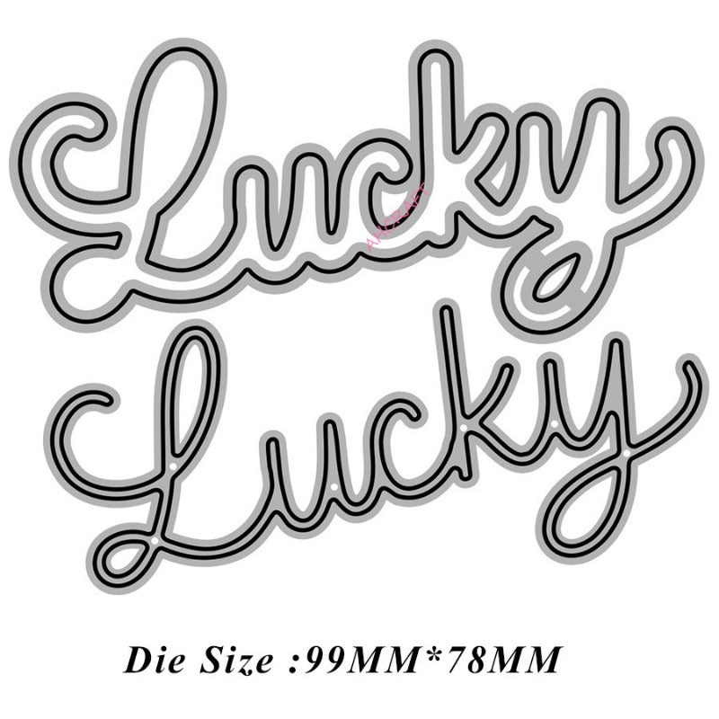 "Lucky" Words Metal Cutting Dies