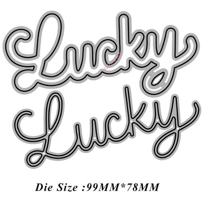 "Lucky" Words Metal Cutting Dies